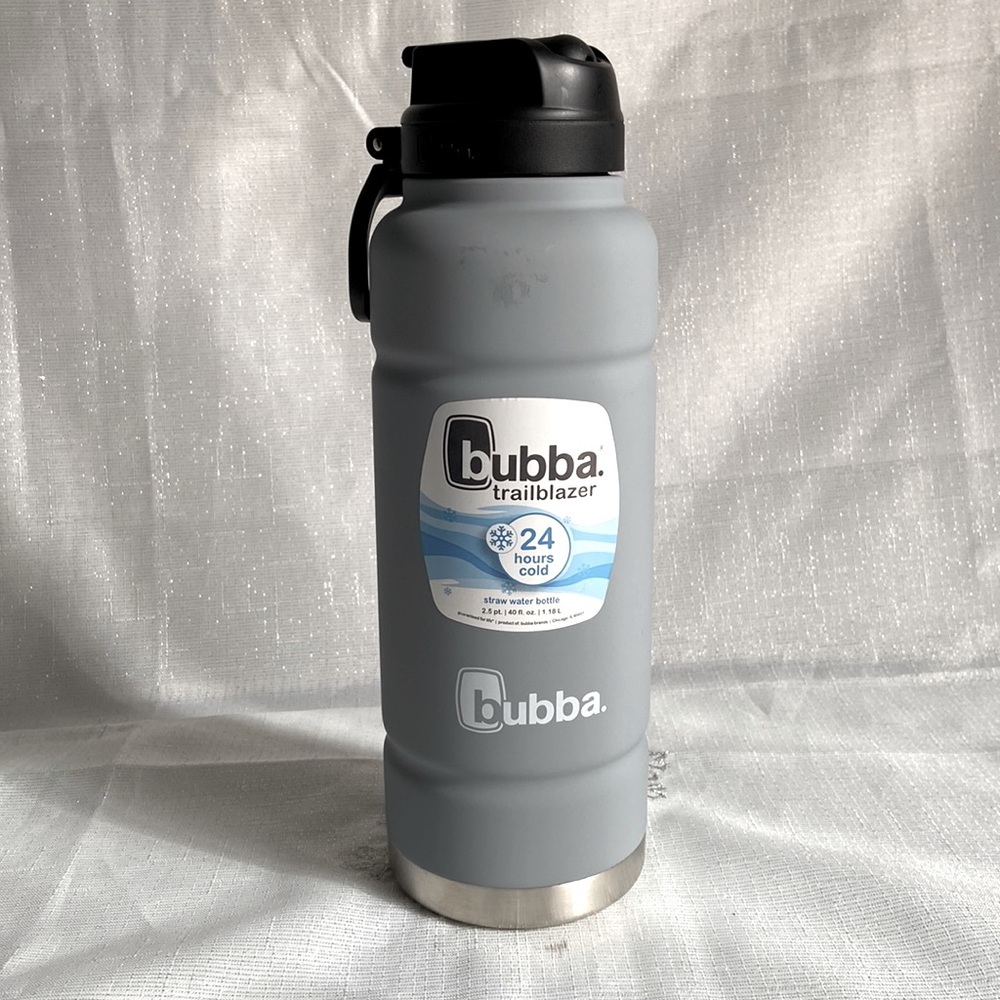Bubba Trailblazer with straw water bottle, 40 Fl. Oz Gray